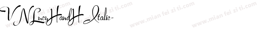 VNLucyHandH Italic字体转换